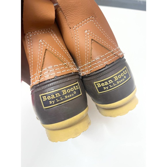 New L.L Bean duck boots brown size 9 men *No laces* - Picture 3 of 8